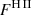 $ F^{\mathrm{{H\,{\small{\text{II}}}}}} $