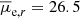 $ \overline{\mu}_{\mathrm{e},r} = 26.5 $