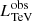 $ L_{\mathrm{TeV}}^{\mathrm{obs}} $
