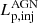 $ L_{\mathrm{p,inj}}^{\mathrm{AGN}} $