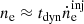 $$ \begin{aligned} n_{\rm e}\approx t_{\rm dyn}\dot{n}_{\rm e}^\mathrm{inj} \end{aligned} $$