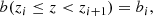 $$ \begin{aligned} b(z_i\le z < z_{i+1})=b_i, \end{aligned} $$