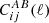 $ C^{A B}_{ij}(\ell) $
