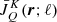 $ \bar J^K_Q(\boldsymbol r; \ell) $