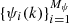 $ \{\psi_i(k)\}_{i=1}^{{M_\psi}} $