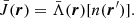 $$ \begin{aligned} \bar{J}(\boldsymbol{r})=\bar{\Lambda }(\boldsymbol{r})[n(\boldsymbol{r}^{\prime })]. \end{aligned} $$