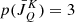 $ p(\bar J^K_Q)=3 $