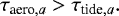 \begin{align*} \tau_{\textrm{aero},a} > \tau_{\textrm{tide},a}.\end{align*}