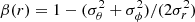 $ \beta(r) = 1 - (\sigma_\theta^2 + \sigma_\phi^2)/(2 \sigma_r^2) $