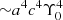 $ {\sim}a^4 c^4 \Upsilon_0^4 $