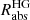 $ R_{\mathrm{abs}}^{\mathrm{HG}} $
