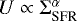 $U\propto \Sigma _{\textrm{SFR}}^{\alpha}$