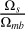 $\frac{{{\Omega _s}}}{{{\Omega _{mb}}}}$