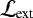 $\mathcal{L}_{\textrm{ext}}$