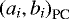 $\left(a_i, b_i\right)_{\textrm{PC}}$