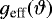 $g_{\textrm{eff}}\!\left(\vartheta\right)$