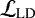 $\mathcal{L}_{\textrm{LD}}$