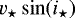 $v_{\star}\sin\!\left(i_{\star}\right)$
