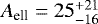 $A_{\textrm{ell}}=25_{-16}^{+21}$