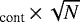 $_{\textrm{cont}} \,{\times}\, \sqrt{N}$