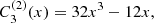 $$ \begin{aligned} C_3^{(2)}(x)&= 32x^3-12x, \end{aligned} $$