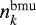 $n_k^{\textrm{bmu}}$