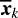 $\vec{\overline{x}}_k$