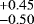 $^{+0.45}_{-0.50}$