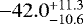 $-42.0^{+11.3}_{-10.6}$