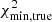 $ \chi^2_{\mathrm{min,true}} $