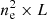 $ n_{\mathrm{e}}^{2}\times L $