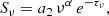 $$ \begin{aligned} S_{\nu }=a_{2} \,\nu ^{\alpha } \,e^{-\tau _{\nu }}, \end{aligned} $$
