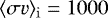 $\langle \sigma v \rangle_{\mathrm{i}} = 1000$