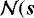 $\mathcal{N}(\bm{s}$