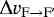$\Delta v_{\mathrm{F\to F\prime}}$