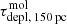 $ \mathrm{\tau_{depl,\,150\,pc}^{mol}} $