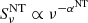 $ S^{\mathrm{NT}}_{\nu} \propto \nu^{-\alpha^{\mathrm{NT}}} $
