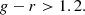 $$ \begin{aligned} g - r > 1.2. \end{aligned} $$