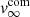 $ {\it v}_\infty^{{\rm com}} $