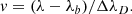 $$ \begin{aligned} { v}= (\lambda -\lambda _b)/\Delta \lambda _D. \end{aligned} $$