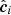 $ \hat{\boldsymbol{c}}_i $