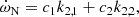 $$ \begin{aligned} \dot{\omega }_\text{N} = c_1 k_{2,1} + c_2 k_{2,2}, \end{aligned} $$