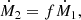 $$ \begin{aligned} \dot{M}_2 = f \dot{M}_1, \end{aligned} $$