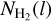 ${N_{{{\rm{H}}_{\rm{2}}}}}\left(l \right)$