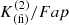 $ K^{(2)}_{\mathrm{(fi)}}/Fap $