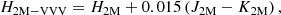 $$ \begin{aligned} H_{\rm 2M-VVV} = H_{\rm 2M} + 0.015 \, (J_{\rm 2M} - K_{\rm 2M})\,, \end{aligned} $$
