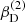 $ \beta_{\mathrm{D}}^{\mathrm{(2)}} $
