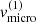 $ v_{\mathrm{micro}}^{\mathrm{(1)}} $