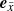 $ \boldsymbol{e}_{\tilde{x}} $