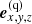 $ \boldsymbol{e}_{x,\mathit{y},z}^{(\rm{q})} $